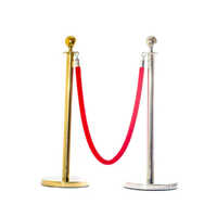 Rope Post Que Manager - Color: Silver
