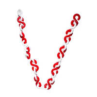 Plastic Barricading Chain - Color: Red And White