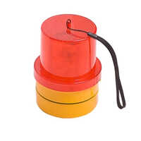 Vertex Red Magnetic Beacon - Durable Plastic, 250g Weight | Manual Operation, Portable Design, Built-in Magnet For Easy Attachment
