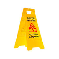 Wet Floor Caution Board - Color: Yellow