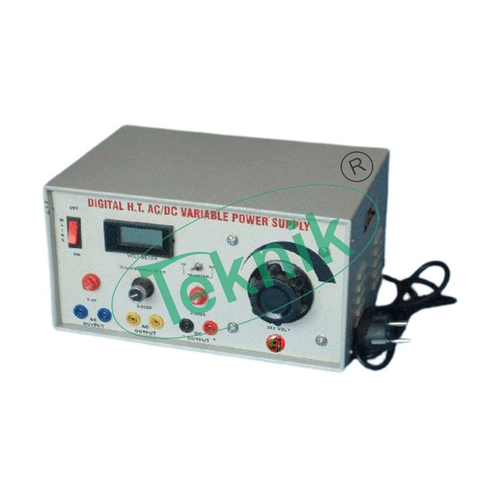 H.T. AC/DC POWER SUPPLY 0-500V/500 MA (DIGITAL)