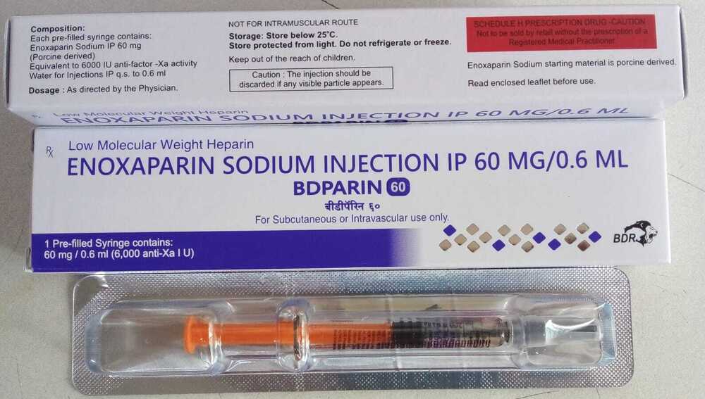 Bd Parin 60mg - Drug Type: Injection