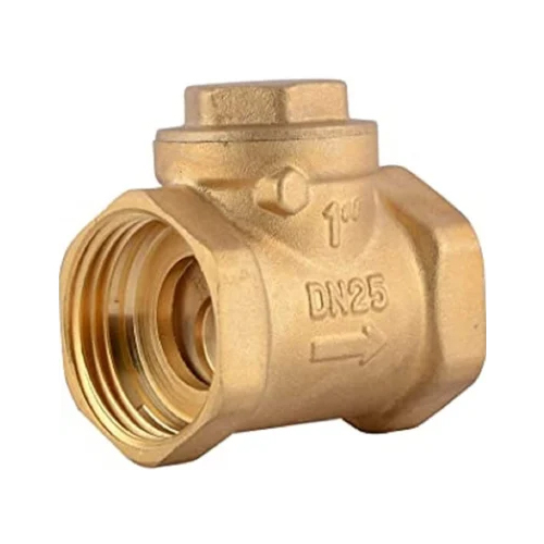 Dn25 Brass Check Valve - Color: Golden