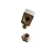 1-4 Inch Brass Elbow Fitting - Brass Material, 1/4 Inch Size, Silver Color | Polished Surface, Gas Pipeline Compatible, Durable Design