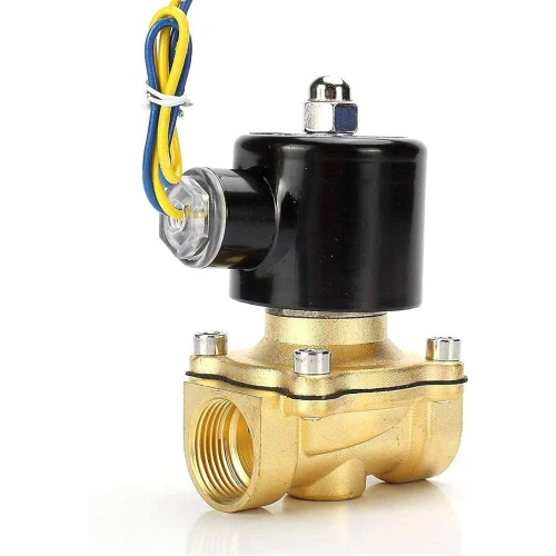 Threaded End Solenoid Valve - Color: Golden