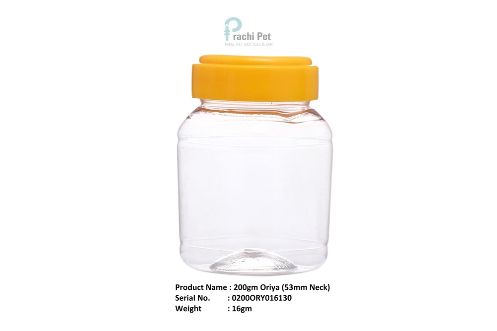 200gm Plastic Pet Jar