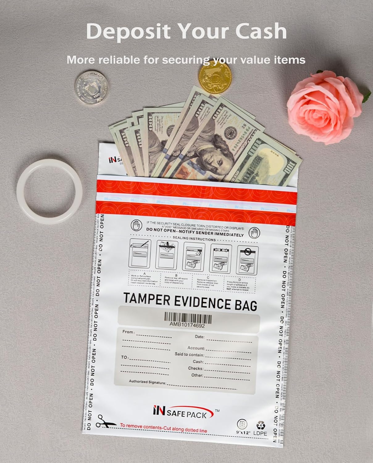 Temper evident security bags