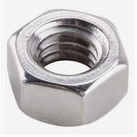 Hot Dip Nut - Silver, Standard Size | Industrial Usage For Enhanced Durability And Performance