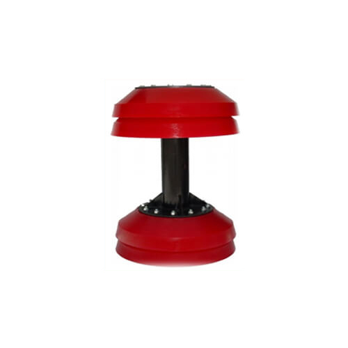 Uni Directional Four Cup Pig - Color: Red And Black