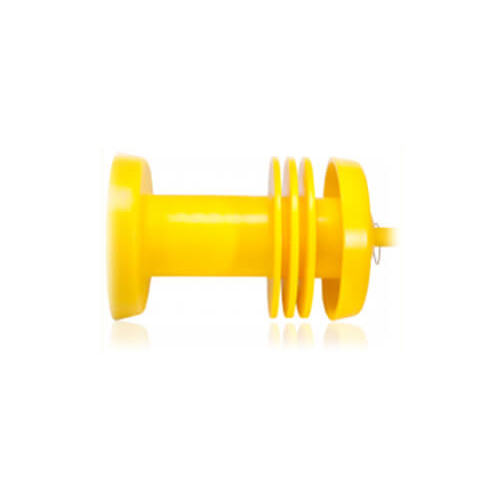 Yellow Solid Cast Urethane Pig