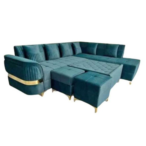 8 Seater Velvet Corner L Shape Sofa