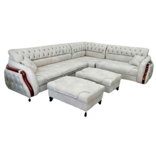 8.5 Seater Velvet Corner L Shape Sofa Set - Color: Different Available