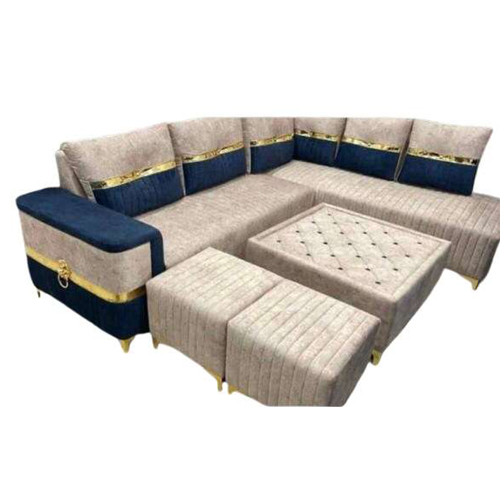 7 Seater Velvet Corner L Shape Sofa Set