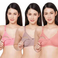 Pack Of 3 Women Maternity Bra - Color: Multi