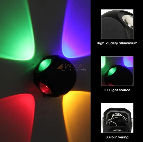 4 Way Color Changing Outdoor Wall Light