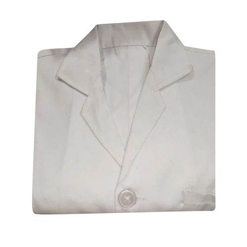 White Lab Apron - Fabric Type: Polyester