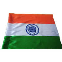 Indian National Flag Fabric - Khadi & Cotton Blend, Knitted, Tri-color, Washable, No Shrinkage, All-season Use