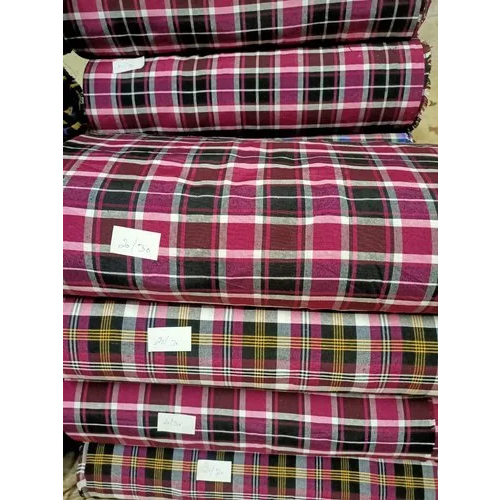 130gsm Cotton Check Fabric - Attributes: Washable