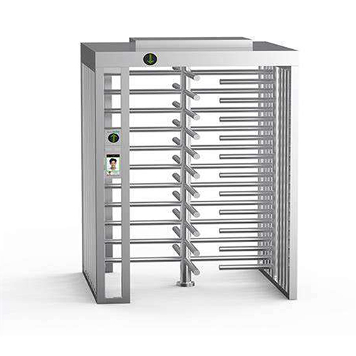 Full Height Single Lane Turnstile - Color: Silver