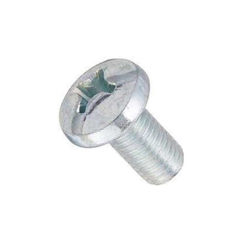 UNC UNF Thread Machine Screw - Stainless Steel, Sizes M2 to M8, Silver Color, Zinc Plating Finish, Round Head Style, Industrial Use