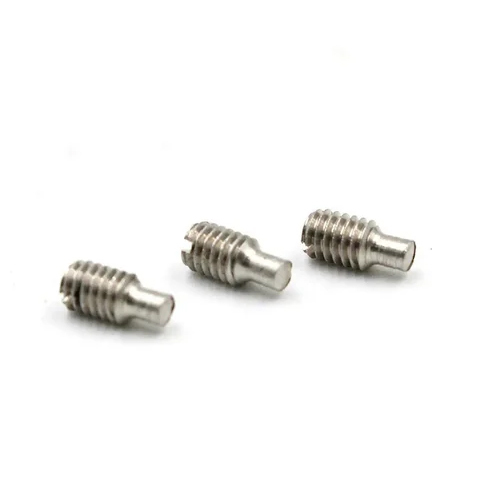 DIN 417 DIN 915 Dog Point Socket Set Screw - Stainless Steel, Round Head, Silver Color, Zinc Plated, High Durability for Industrial Use