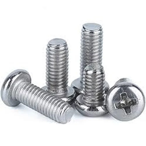 Pan Phillips Machine Screw - Mild Steel, 5-20 mm Size, Round Head, Zinc Plating Finish | High-Quality Fastener for Electronic Applications
