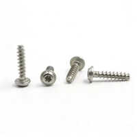 Mild Steel Torx Screw - Wn1451 M1.6 M1.8 M2.2 Sizes, Silver Color, Round Head, Galvanized Finish For Industrial Use | Durable And Reliable Fastening Solution