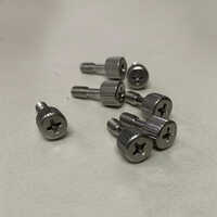 Mild Steel Captive Screw - Stainless Steel, 3mm Size, Silver Color | Zinc Plated, Round Head Shape, Industrial Fastening Solution