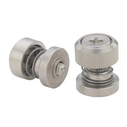 Pfc2P Knurling Captive Panel Fastener Spring Loaded Screw - Color: Silver