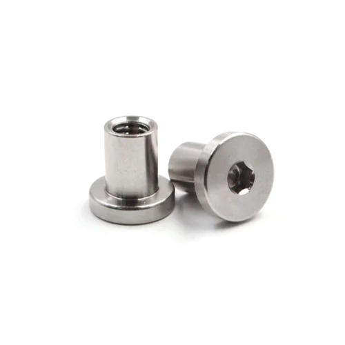 Alloy Steel Hex Socket Flat Head Sleeve Barrel Nut - Color: Silver