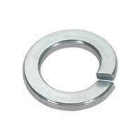 Mild Steel Spring Washers - 3 Mm Size, Silver Color, Round Shape | Polished Surface For Enhanced Grip And Vibration Resistance