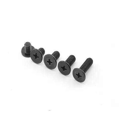 Stainless Steel Mild Steel Black Ultra Low Profile Laptop Phillip Flat Head Screw - Head Shape Type: Round