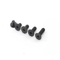 Stainless Steel Mild Steel Black Ultra Low Profile Laptop Phillip Flat Head Screw - Mild Steel, 1.6mm Size, 2-8mm Length, Black Color, Round Head Type