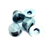 Internal Drive Screw Plug With Collar Ss Cylindrical Thread Hexagon Socket Screw - Stainless Steel, M4-m10, Silver, Polished Finish | Industrial Application, Warranty Included, 500 Count Pack