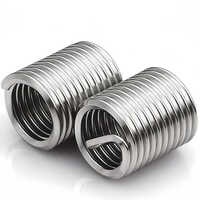 Stainless Steel Thread Insert Helicoil - Ss304, M2-m39 Standard Size, Silver Color | Zinc Plated For Corrosion Resistance In Industrial Applications