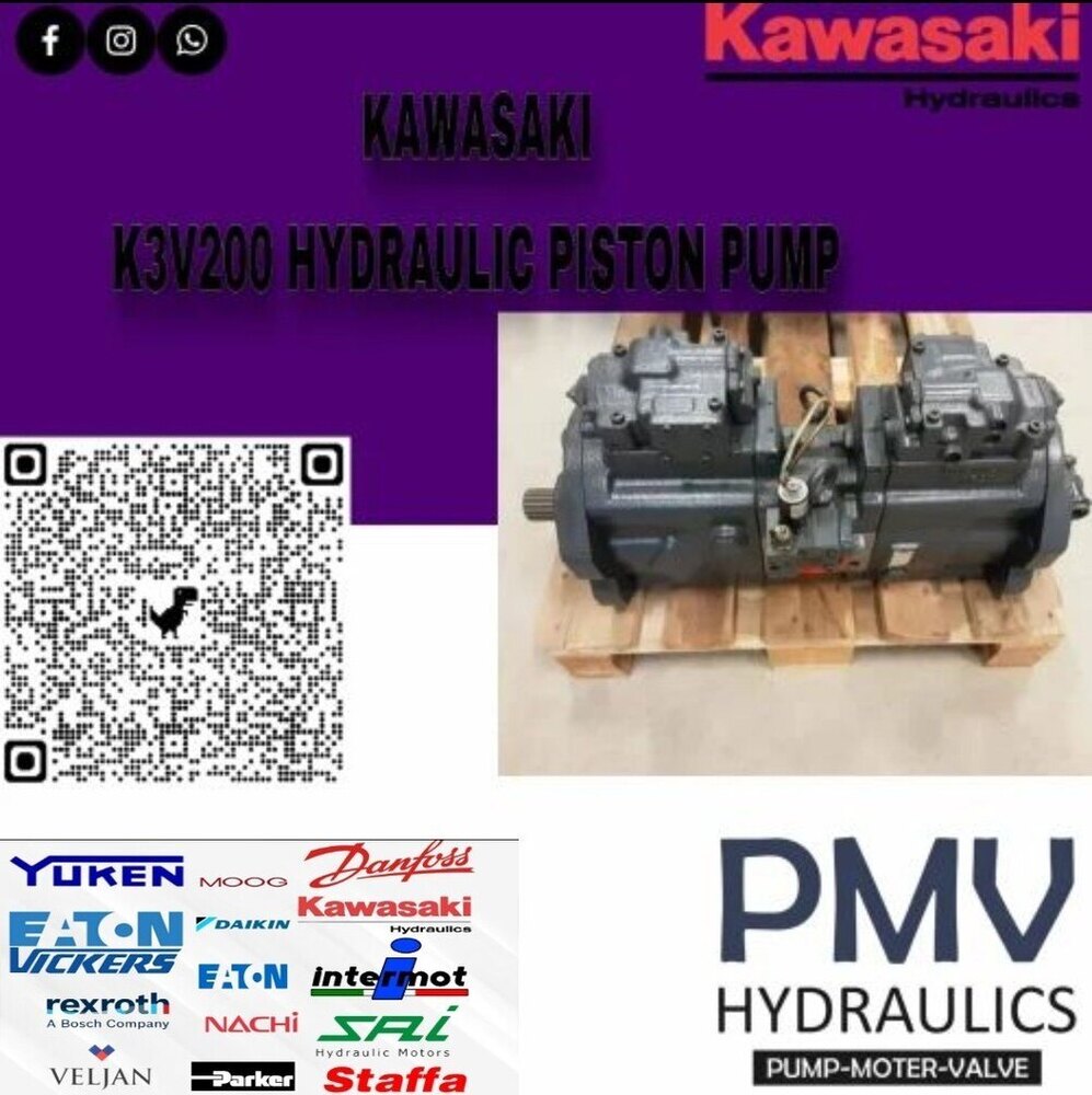 KAWASAKI K3V200 HYDRAULIC PISTON PUMP