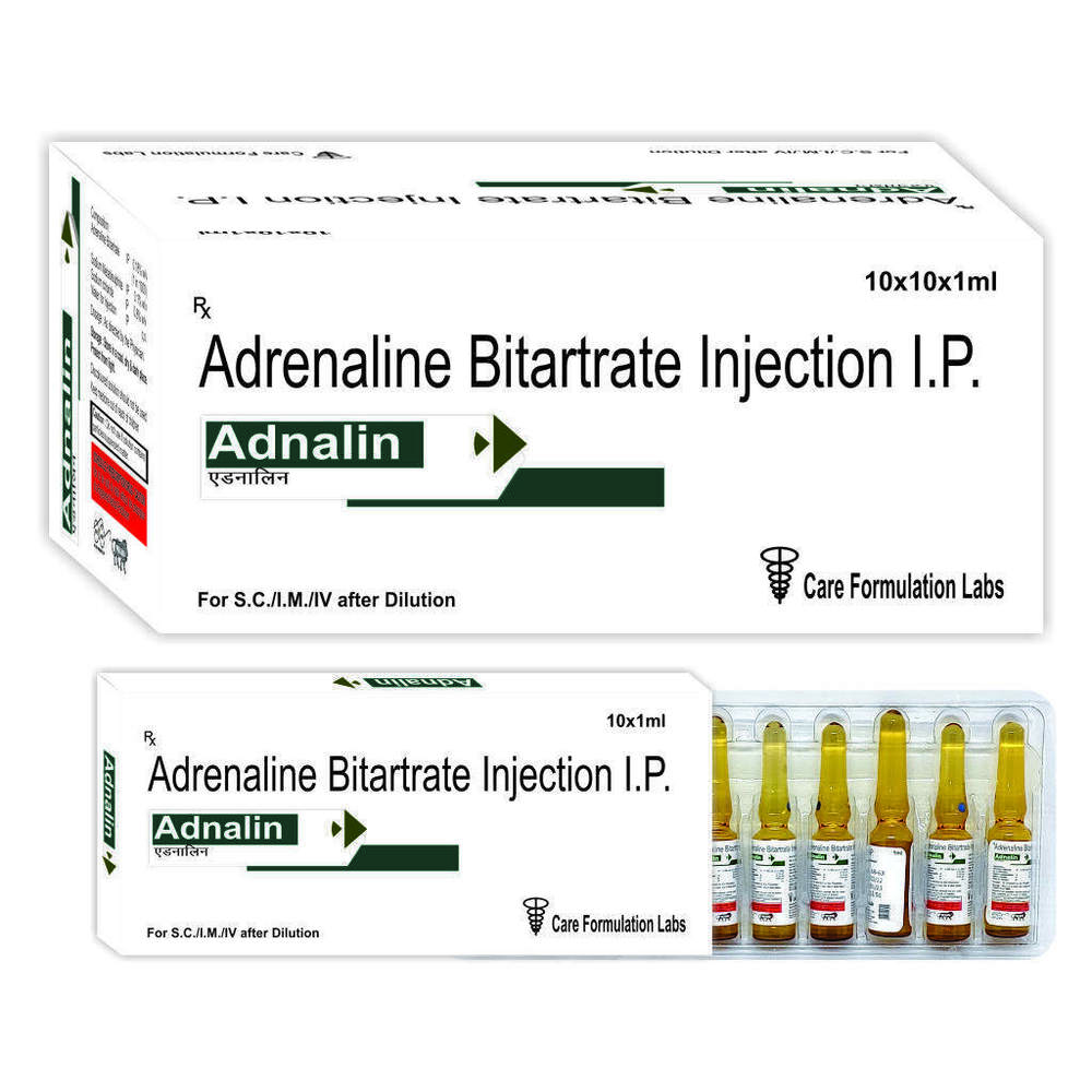 Adrenaline Bitartrate IP Injection 0.18% w/v