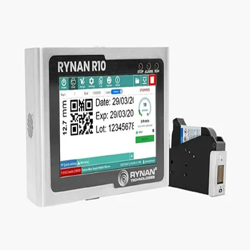 Rynan R10 Reach Thermal Inkjet Coder का एक उत्कृष्ट उपकरण है जो उच्च गुणवत्ता और विश्वसनीयता के साथ प्रिंटिंग समाधान प्रदान करता है।