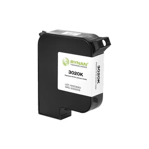 One Inch Thermal Inkjet Inks Black Hydrajet 3020k Cartridge - 42 ml Capacity, Black Ink Color, Air Cooling Technology for Enhanced Performance