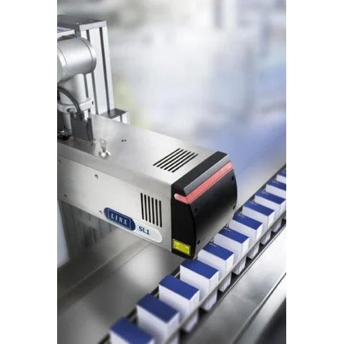 Laser Batch Coding Machine - Color: Silver