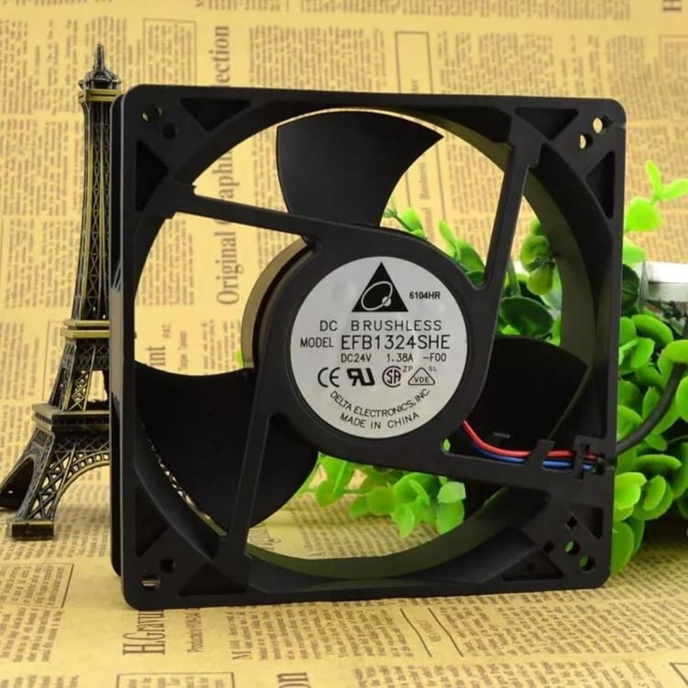 DELTA EFB1324SHE 24V 1.38A 12738 3-Wire Inverter Cooling Fan 12.7CM