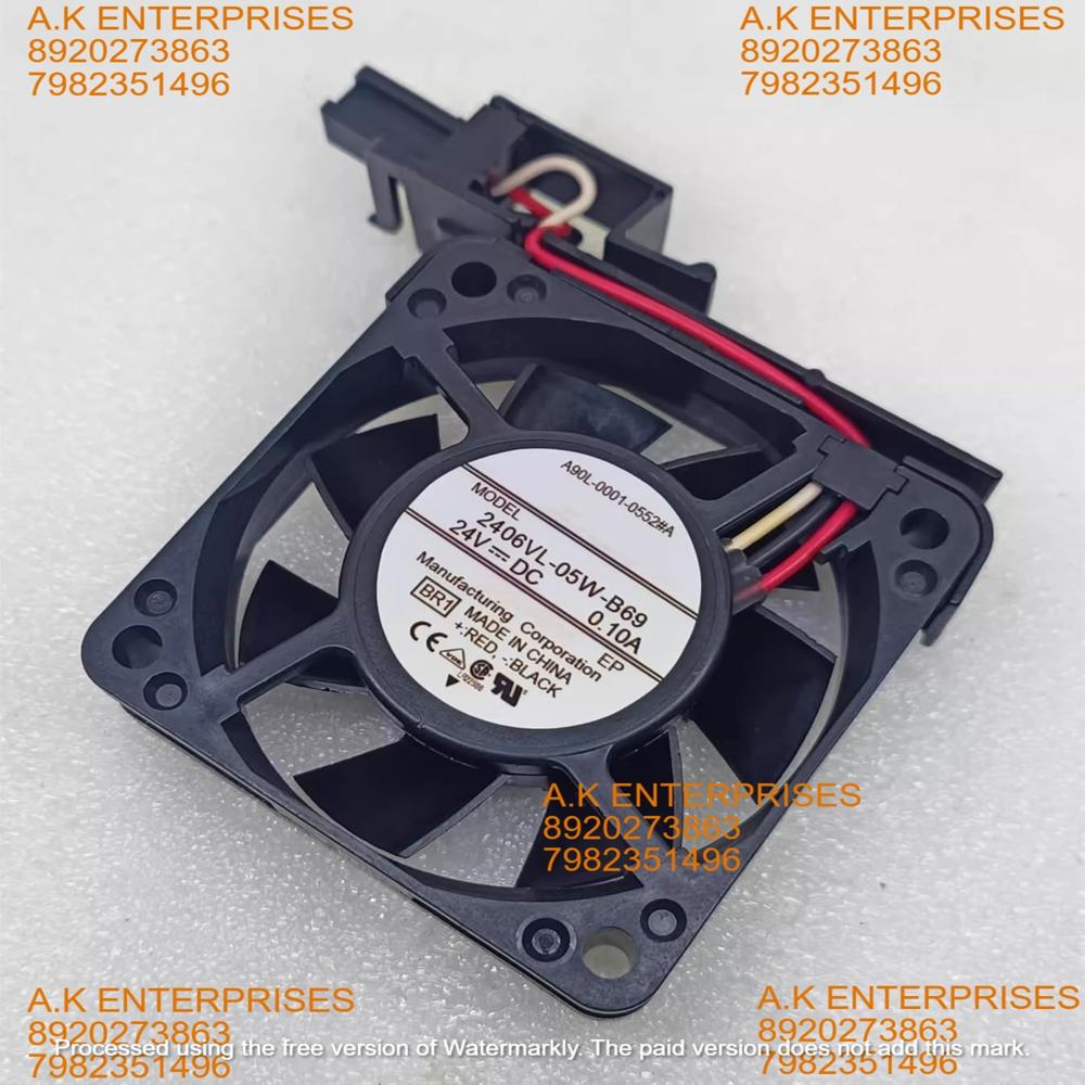 NMB MAT 2406VL-05W-B69 3-Wire DC 24V 0.10A 2.4W 60x60x15mm Cooling Fan