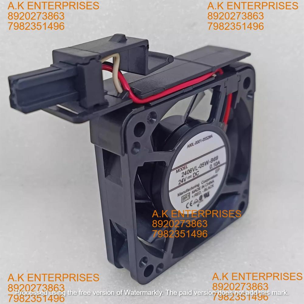NMB MAT 2406VL-05W-B69 3-Wire DC 24V 0.10A 2.4W 60x60x15mm Cooling Fan