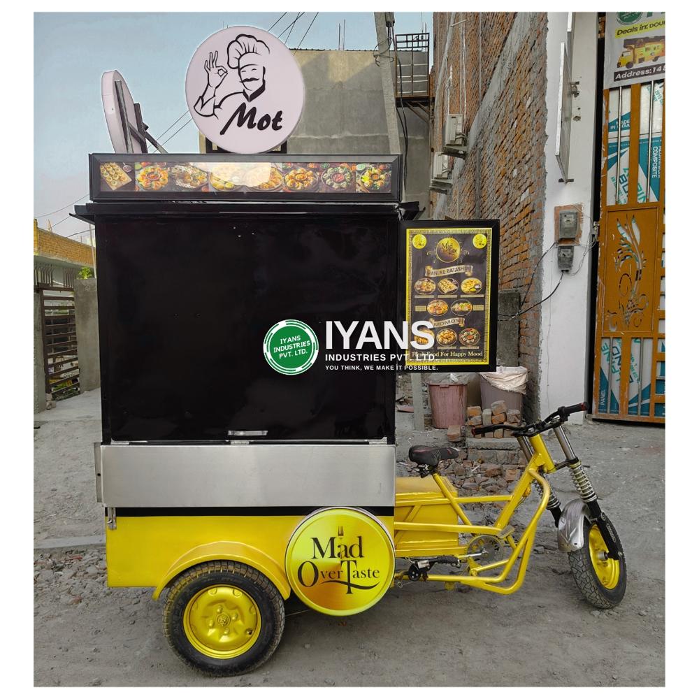 Bike Food Cart - Color: Yellow