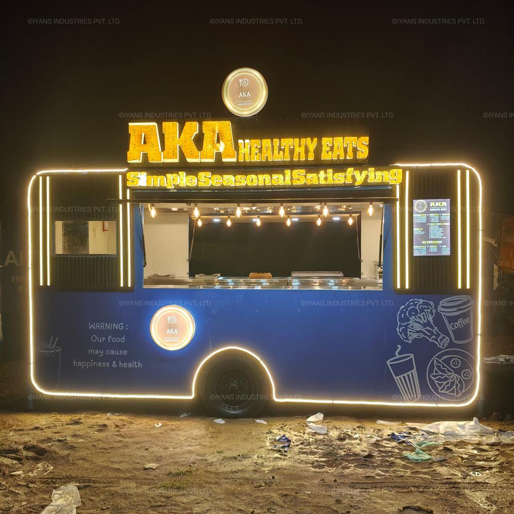 Food Cart Trailer - Mild Steel, 11x6x10 Feet | Mobile Design For Food Selling