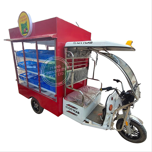 Electric Vegetable Cart - Color: Red