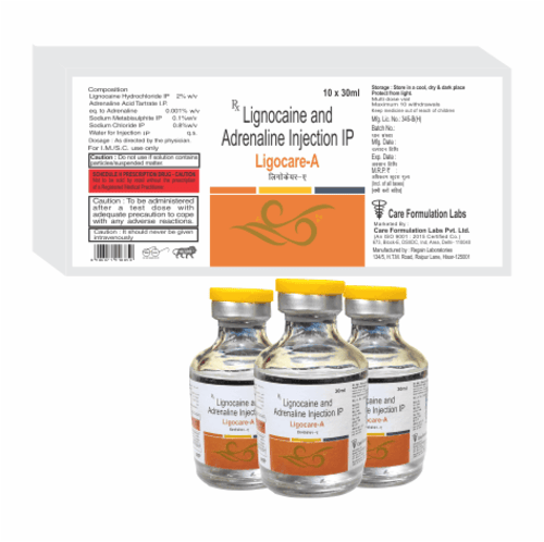 Lignocaine Adrenaline Injection  10x30 ml