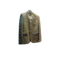 Mens Blue Quilted Silk Indo Western - Color: Different Available