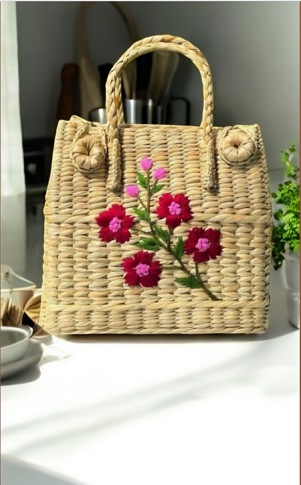 KAUNA EMBROIDERED PICNIC BAG