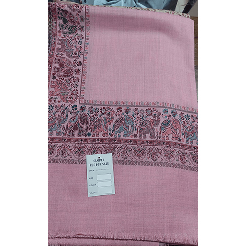 Kashmiri Border Shawl - Color: Different Available